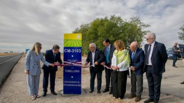 Inaugurado el arreglo de la CM-3103 entre Pedro Muñoz y Tomelloso, que ha contado con una inversión de 2,6 millones de euros de la Junta