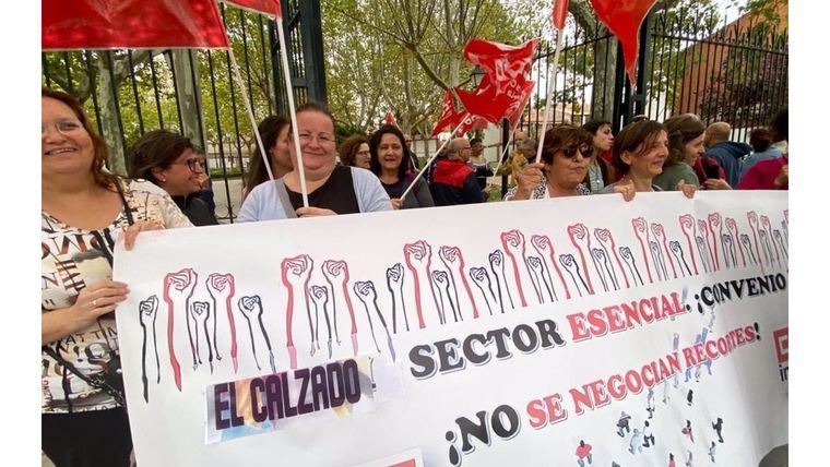 Manifestación sector calzado de Fuensalida. Archivo