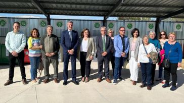 Álvaro Gutiérrez y Charo García Saco inauguran el punto limpio de Camarena, que mejorará la recogida de residuos