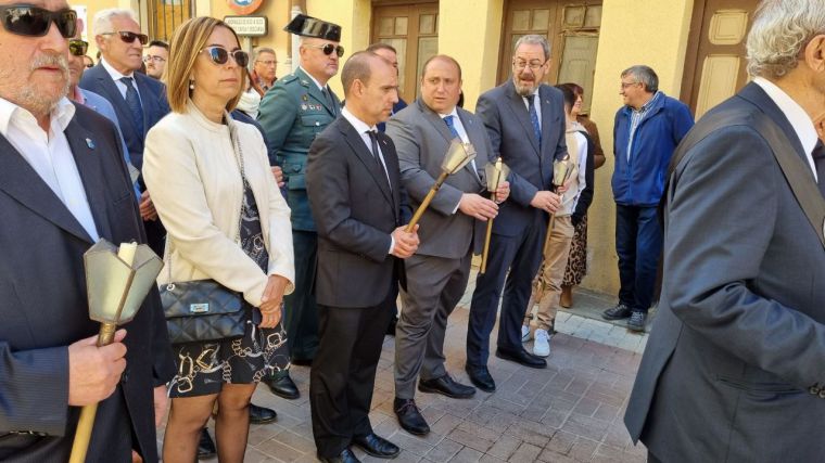 El Presidente de las Cortes asiste a varias procesiones de Semana Santa en la provincia de Guadalajara