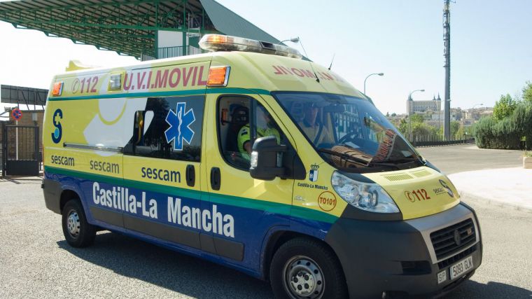Dos heridos tras la colisión entre dos camiones en la Autovía de los Viñedos, a la altura de Consuegra
