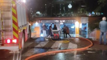 Una tormenta de casi 20 litros por m2 en media hora inunda calles y aparcamientos de la ciudad de Cuenca