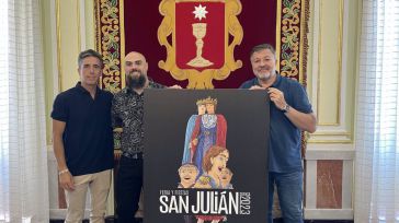 Gigantes y Cabezudos protagonizan el cartel de Arturo García Blanco para la Feria y Fiestas de San Julián de Cuenca