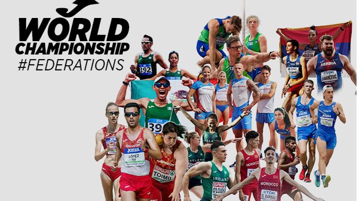 Joma viste a 9 federaciones y 23 atletas individuales en el campeonato del mundo de atletismo