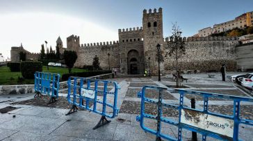 Una rotura de tubería en el Casco Histórico en Toledo provoca el corte de suministro en el Paseo de Recaredo