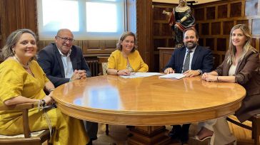 La presidenta de la Diputación de Toledo recibe al presidente del Grupo Parlamentario Popular en las Cortes de Castilla-La Mancha