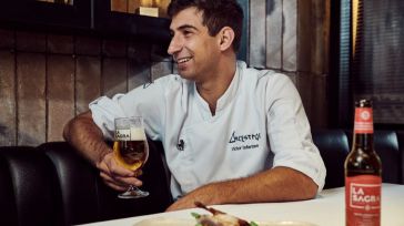 El chef toledano Víctor Infantes crea una receta exclusiva con Cerveza LA SAGRA