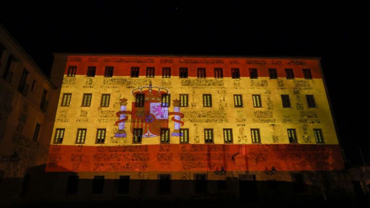 La fachada del Convento de San Gil de Toledo proyectará una bandera de España en movimiento en defensa de la Constitución 