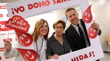 Velázquez anima a los toledanos a donar sangre y felicita a la Hermandad de Donantes de Sangre de Toledo por su labor