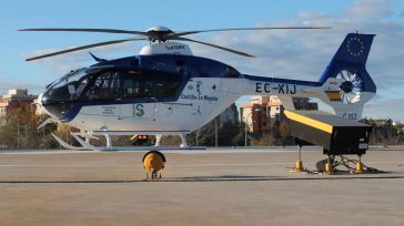 Trasladado al hospital un trabajador de 31 años tras sufrir la amputación de los dedos de un pie en Munera