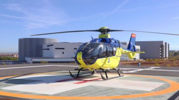 Trasladado en helicóptero un trabajador tras sufrir una caída en Portillo de Toledo