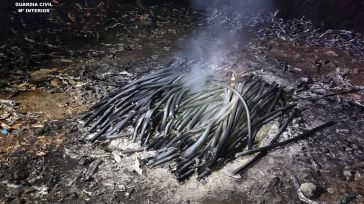 Tres detenidos en Hinojosa por el robo de 810 metros de cable del tendido telefónico