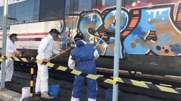 El vandalismo grafitero en los trenes de Renfe en Castilla-La Mancha generó un coste a la ciudadanía de 333.000 euros