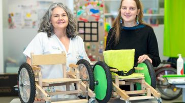 El Servicio de Terapia Ocupacional de Parapléjicos colabora en un proyecto para la fabricación propia de una silla de ruedas infantil