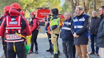150 efectivos y 100 figurantes participan en un simulacro de emrgencia por inundaciones en La Roda 