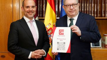 Entregada la Memoria Anual de la Cámara de Cuentas al presidente de las Cortes de Castilla-La Mancha