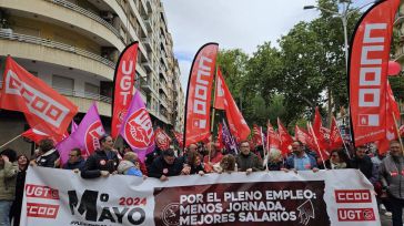 Reformar el despido, pleno empleo y frenar la "degradación democrática", proclamas en las calles de CLM el 1 de mayo