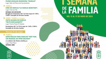 Ciudad Real celebra del 11 a 17 de mayo su 'Semana de la Familia' para fomentar "el mantenimiento de la unidad familiar" 