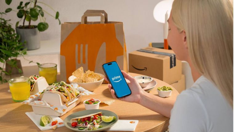 Los clientes de Amazon Prime en España disfrutarán a partir de ahora de entregas gratuitas con Just Eat