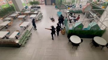 Más de una veintena de efectivos de la Policía Nacional intervienen en un escenario de ataque con arma blanca en Luz del Tajo