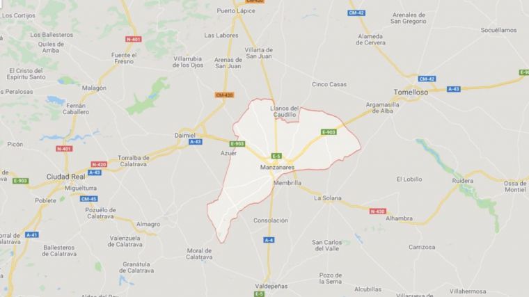 Nueve heridos, dos de ellos graves, en un accidente en la A-43 en Manzanares
