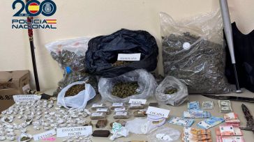 La Policía Nacional desmantela un narcopiso en Toledo en el que se traficaba con cocaína, hachís y marihuana