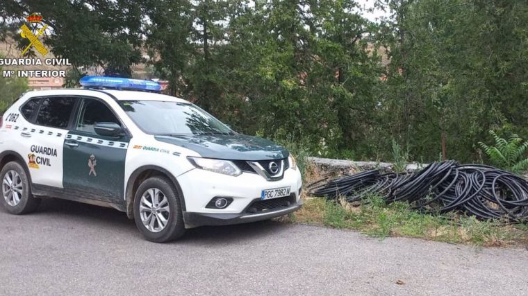 Detenidas otras tres personas por robo de cable de cobre en la provincia de Guadalajara