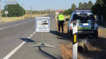 Investigan a un conductor con el carné retirado que hizo saltar un radar a 179 km/h en Alcolea de Calatrava