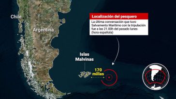 Una bióloga de Albacete, entre los 14 supervivientes del naufragio del buque 'Argos Georgia' en las Malvinas