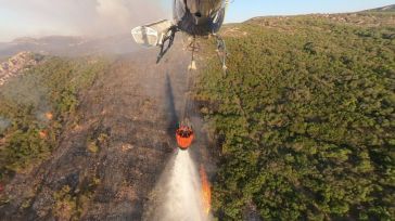 13 medios aéreos y 175 efectivos tratan de controlar un incendio en Argamasilla de Alba que ya ha calcinado más de 400 hectáreas