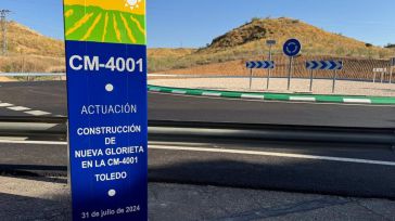 Junta y Diputación Toledo ponen el broche final a la rotonda de acceso a la RSA San José garantizando la seguridad vial