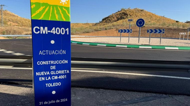 Junta y Diputación Toledo ponen el broche final a la rotonda de acceso a la RSA San José garantizando la seguridad vial