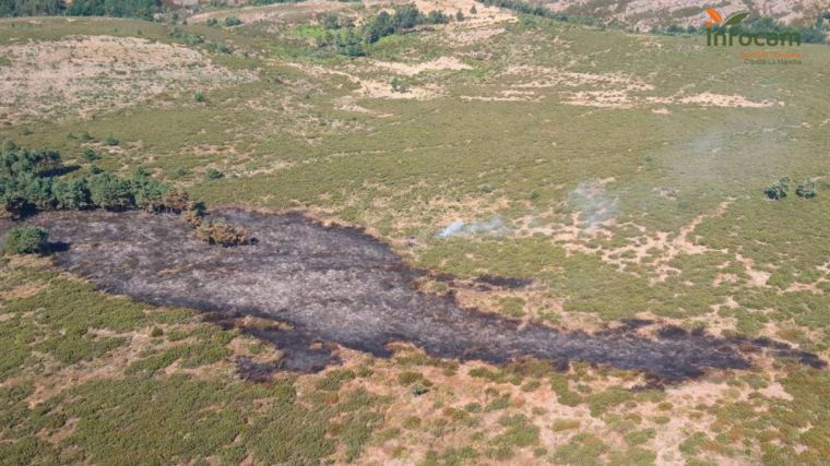 La Junta advierte de las dificultades de acceso al incendio de Cantalojas