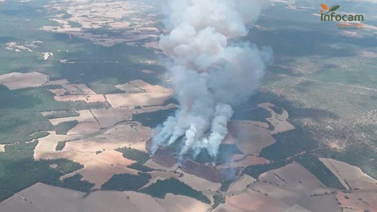 Extinguido el incendio de Valverdejo tras una semana de trabajos