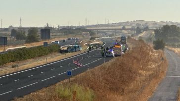 Primer accidente de tráfico mortal de la semana en CLM: Dos fallecidos tras un choque frontal con un kamikaze en la A-43