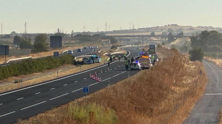 Primer accidente de tráfico mortal de la semana en CLM: Dos fallecidos tras un choque frontal con un kamikaze en la A-43