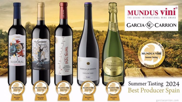 García-Carrión, reconocida como 'Mejor Bodega de España' en los Premios Mundus Vini-Summer Tasting 2024