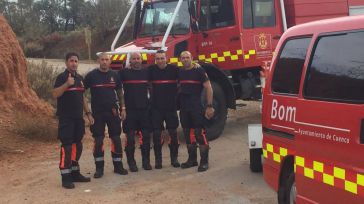 Parte a Valencia una dotación de bomberos del Ayuntamiento de Cuenca