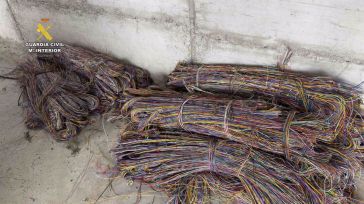 Detenidos cuatro trabajadores de una empresa de Guadalajara por el robo de 7 kilómetros de cable
