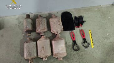 Dos detenidos por el robo de 64 catalizadores de vehículos en las provincias de Toledo y Cuenca 