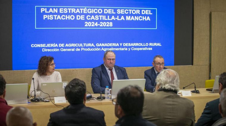 El Gobierno regional presenta el Plan Estratégico del Pistacho 2024-2028 para tener 'un sector fuerte, estructurado y con futuro a largo plazo'