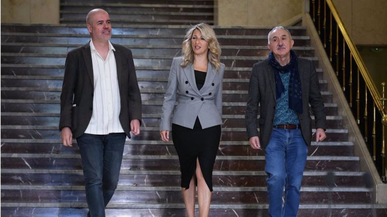 Yolanda Díaz firma este viernes con CCOO y UGT el acuerdo para la rebaja de la jornada a 37,5 horas