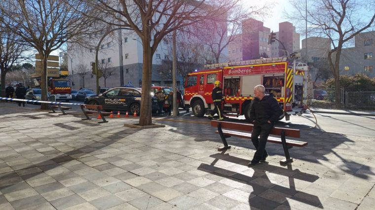 Hospitalizado el propietario de una churrería de Cuenca que intentaba apagar un incendio en su local