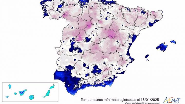 Molina de Aragón (Guadalajara) y Tembleque (Toledo) marcan mínimas inferiores a -10ºC este miércoles