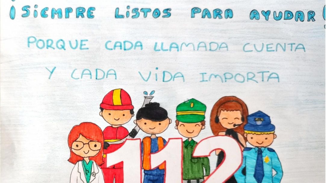 Más de 360 trabajos compiten en la XIII edición del Concurso de Dibujo Escolar del Servicio de Emergencias 1-1-2 de Castilla-La Mancha