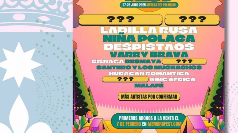 King África, Ladilla Rusa o Despistaos, primeras confirmaciones del Membra Fest en Motilla del Palancar