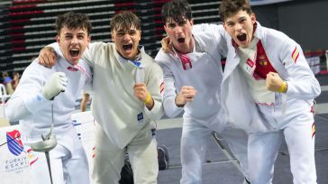 El toeldano Ricardo Sánchez Almoguera, bronce en el Campeonato de Europa Júnior de Esgrima por equipos