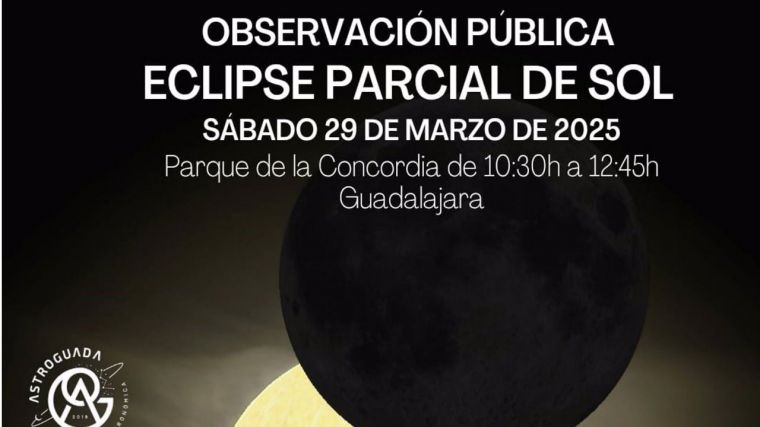 AstroGuada organiza este sábado una observación en la Concordia para seguir el eclipse parcial de Sol