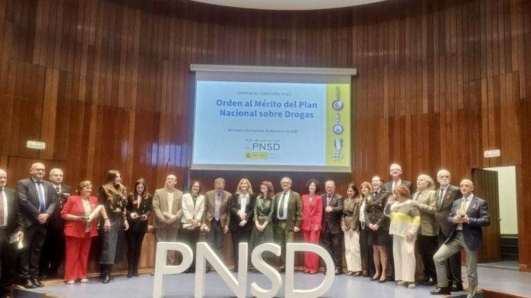 Castilla-La Mancha recibe un reconocimiento por la Orden al Mérito del Plan Nacional sobre Drogas