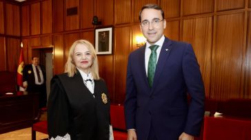 El director general de Globalcaja felicita a Pilar Astray como nueva presidenta del Tribunal Superior de Justicia de CLM